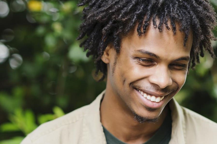 smiling young african american man